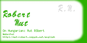 robert mut business card